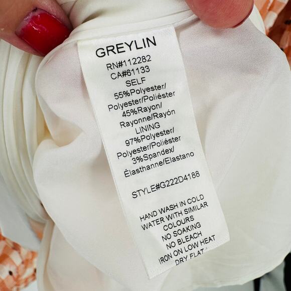 Greylin Collection Dorothy Daisy Gingham Mini Dress Women’s Size Large - Picture 8 of 9